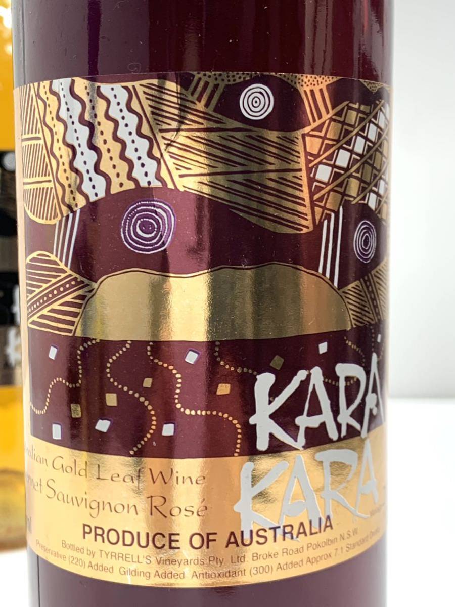 【2本セット】KARAKARA カラカラ　オーストラリアゴールドリーフワイン　金粉入り　