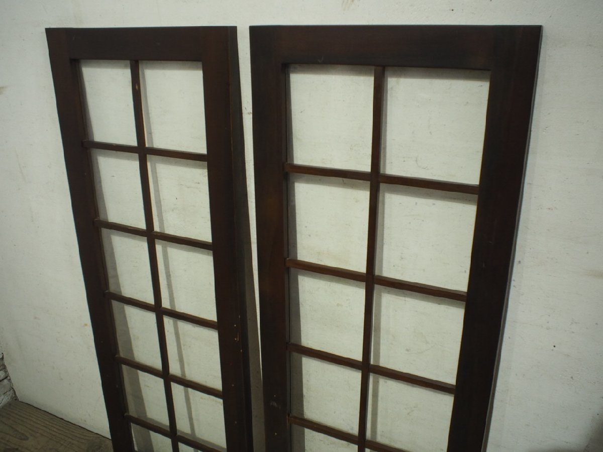 taj0034*(4)[H109cm×W40,5cm]×2 sheets * wonderful .. design. tree frame glass door * fittings sash window glass door . sound Cafe . material reform K under 