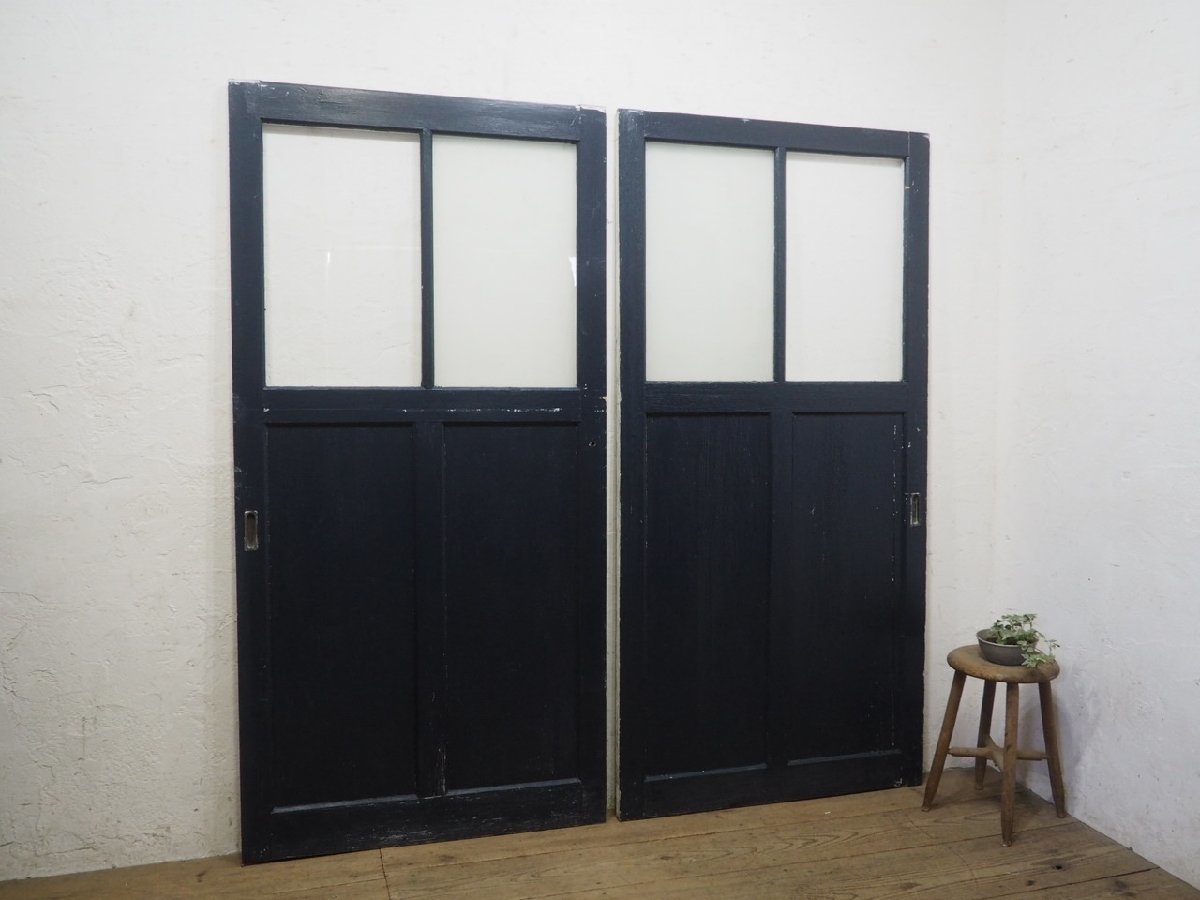 特別セール品】 タJ0187◇(2)【H180,5cm×W89cm】×2枚◇アンティーク