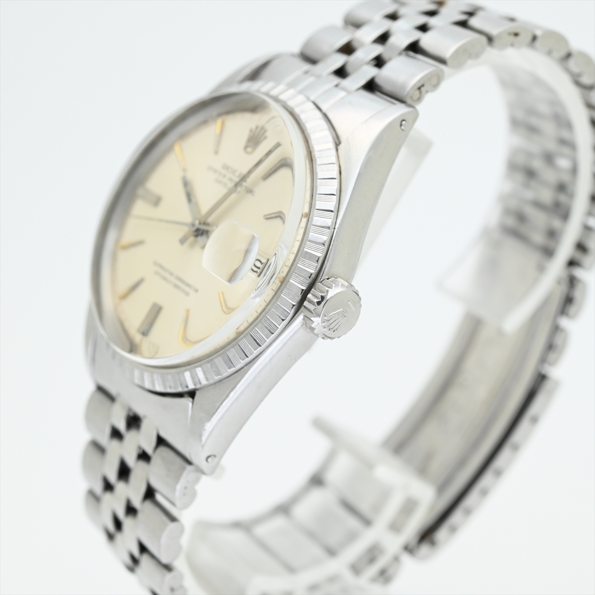ロレックス/ROLEX●1965年製造 デイトジャスト 変わりベゼル 動作品 REF.1601 CAL.1530 純正ベルト メンズ腕時計 自動巻き アンティーク_画像3