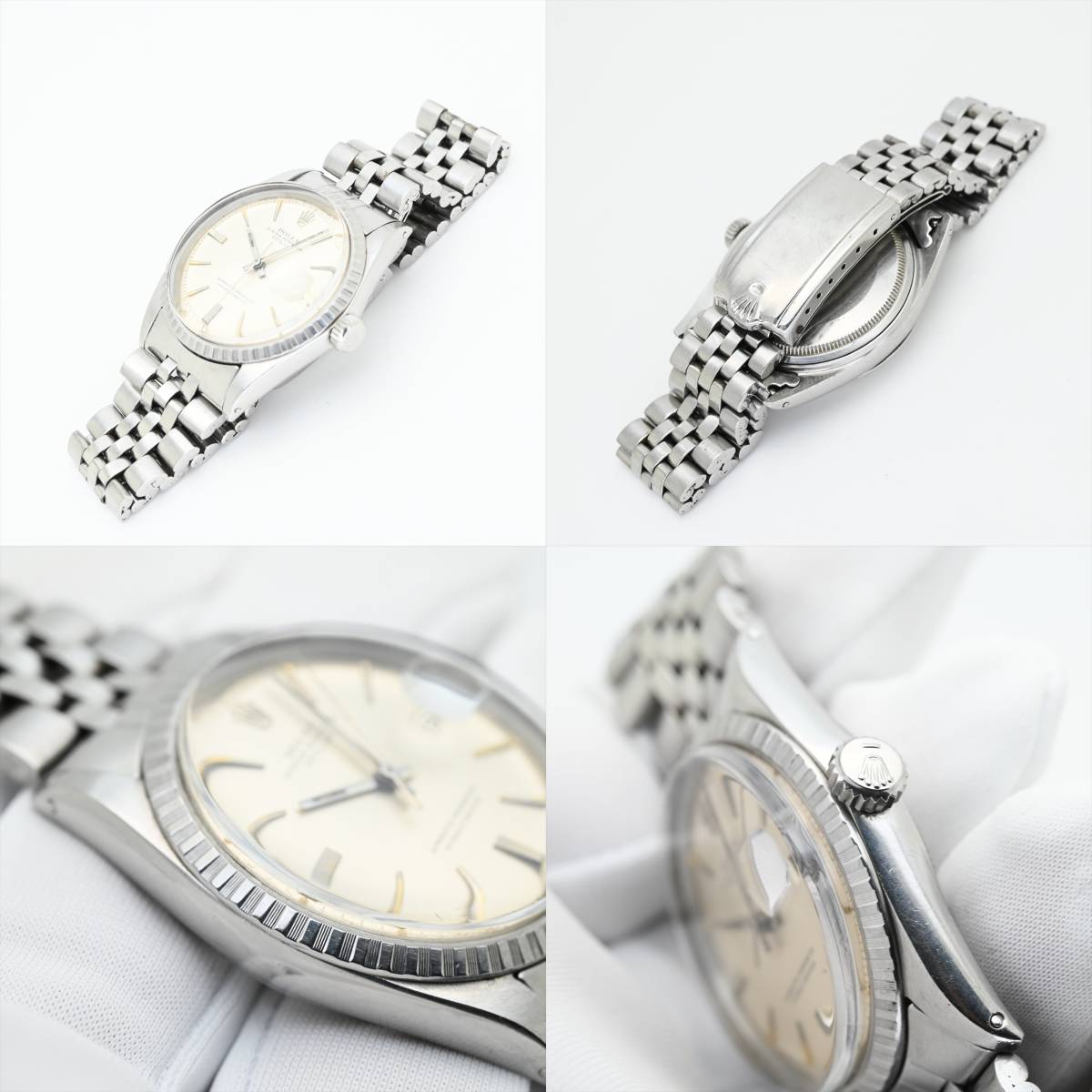 ロレックス/ROLEX●1965年製造 デイトジャスト 変わりベゼル 動作品 REF.1601 CAL.1530 純正ベルト メンズ腕時計 自動巻き アンティーク_画像6