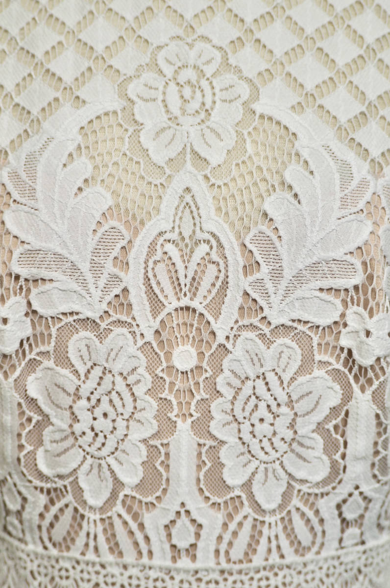 TADASHI SHOJI タダシショージ IVORY & BEIGE ワンピース 「8