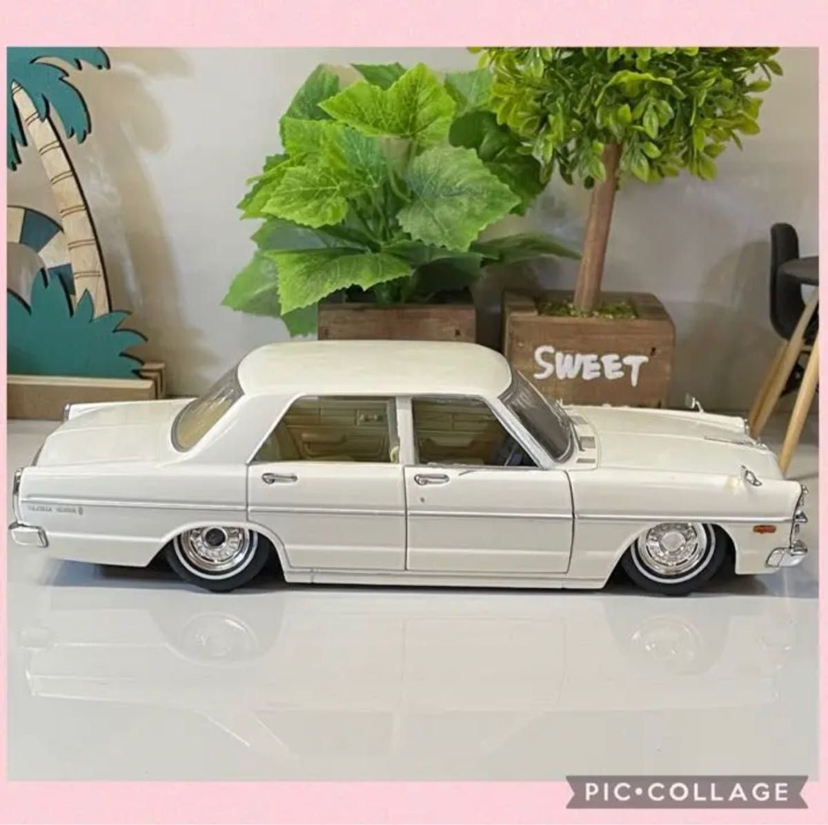 国産名車 1/24 日産 グロリア タテグロ カスタム ガレージ ジオラマ 旧車 国産名車コレクション 1/24 タテグロ カスタム|Yahoo!フリマ