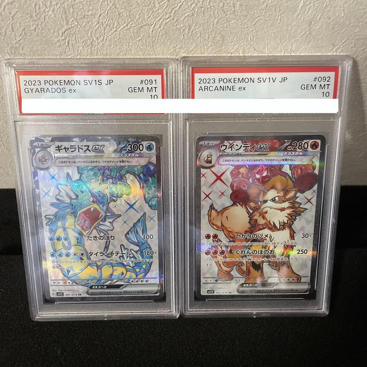 PSA10 連番】ギャラドス ex ウィンディ ex SR 2枚セット 美品-