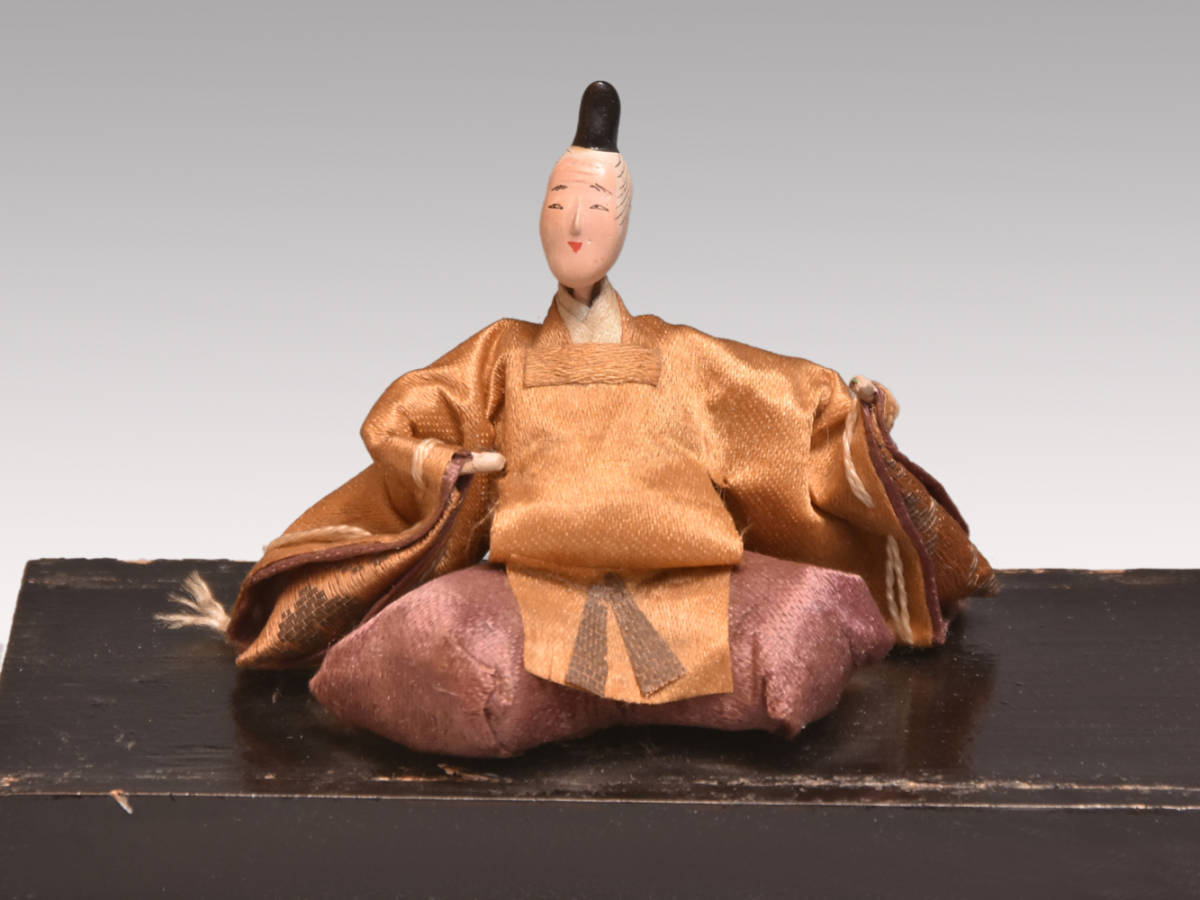  костюм кукла Edo конец из Meiji .. кожа .. старый магазин товар японская кукла y1826