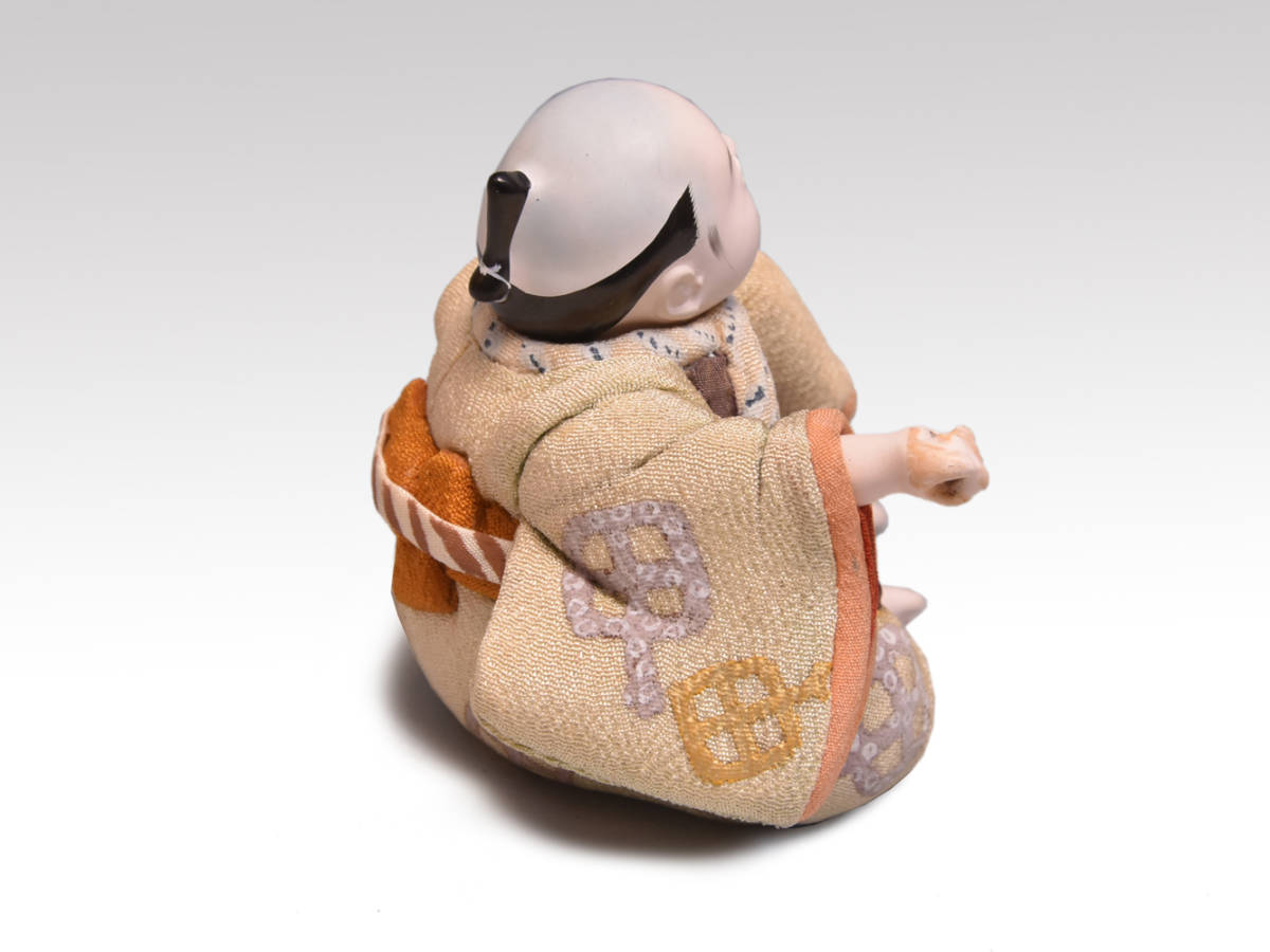  название река весна гора Японский ямс три .] Edo куклы kimekomi вместе коробка японская кукла .. кожа .. старый магазин. товар y1834