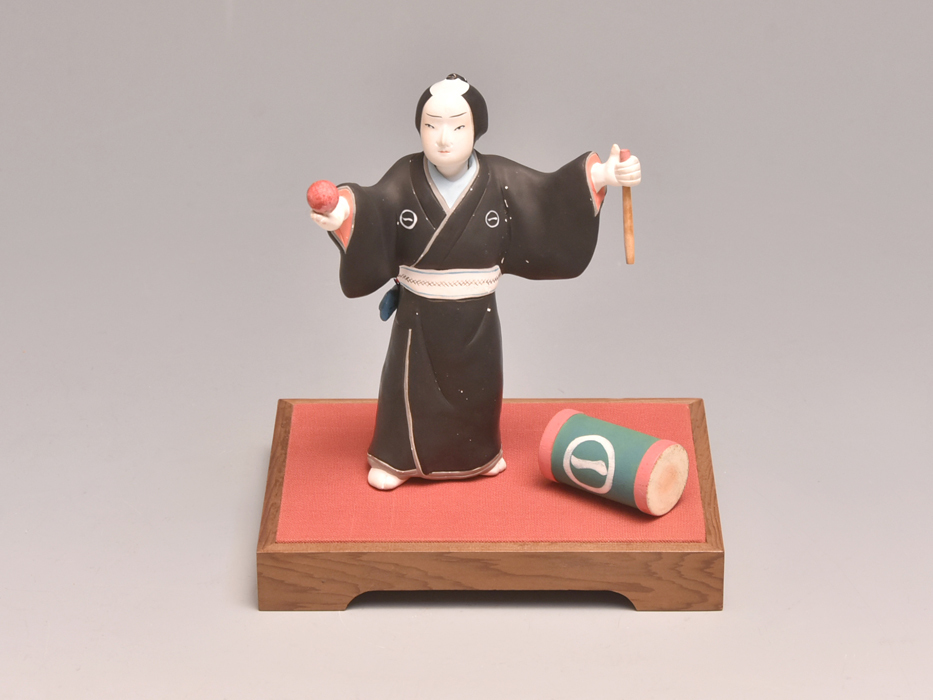 吉田永光(作) 戦前作 「太神楽」 共箱 昭和初期 日本人形 浅原 吉田永光(作) 戦前作 「太神楽」 共箱 昭和初期 日本人形 浅原