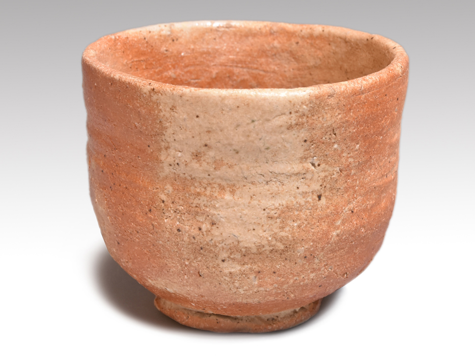 信楽 水の子写茶碗 杉本貞光(作) 共箱 茶道具 陶磁器 y1797 陶芸