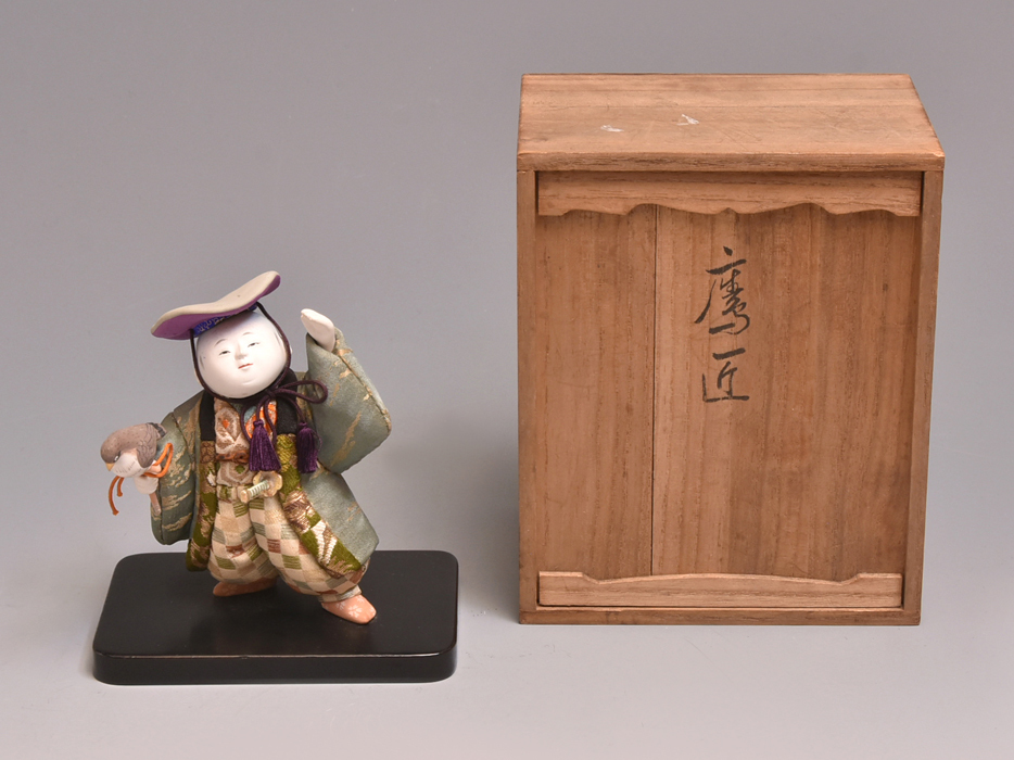 Yahoo!オークション - 名川春山 戦前作 「鷹匠」 江戸木目込人形 Yahoo!オークション - 名川春山 戦前作 「鷹匠」 江戸木目込人形