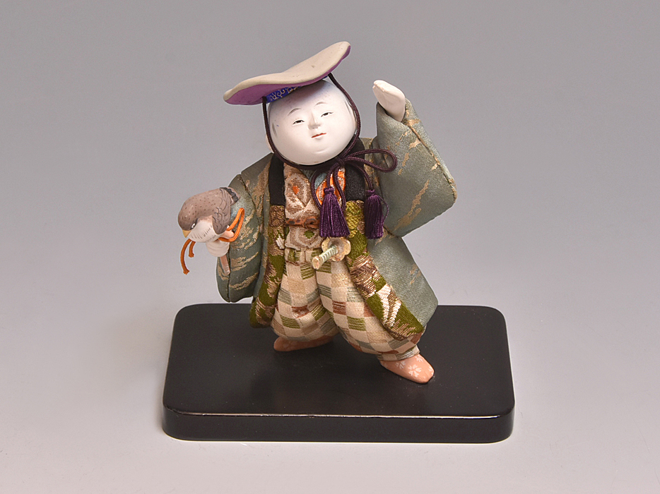  название река весна гора битва передний произведение [ ястреб Takumi ] Edo куклы kimekomi вместе коробка Showa первый период японская кукла .. кожа .. старый магазин. товар y1598