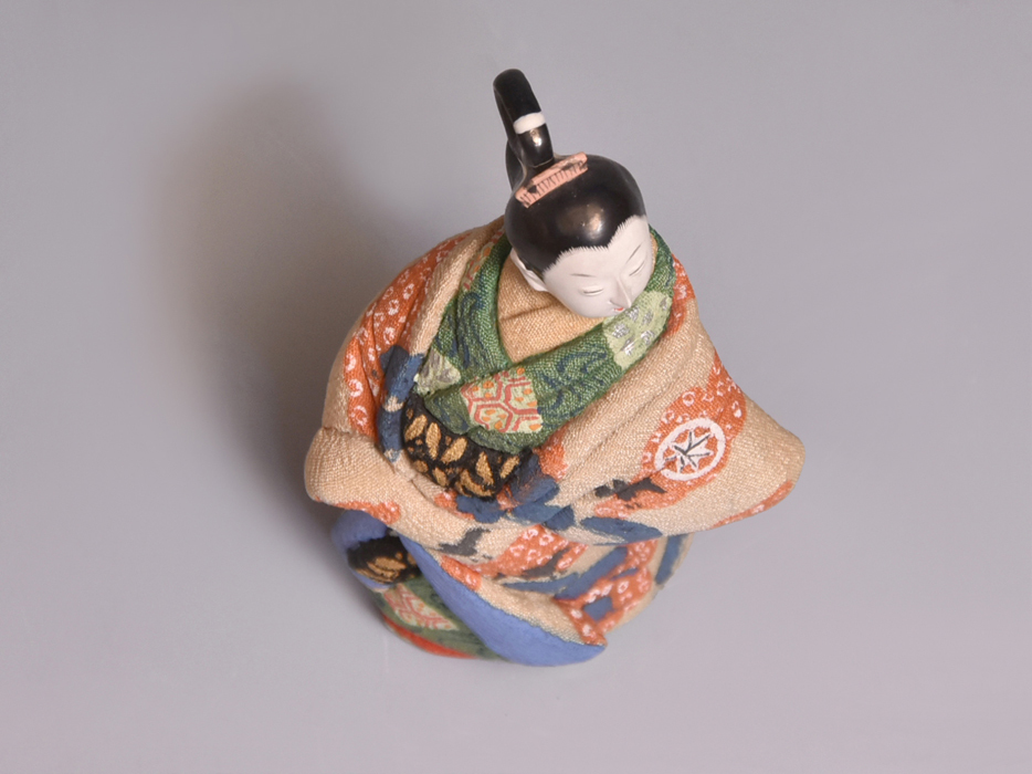  название река весна гора битва передний произведение [ Hyogo .] Edo куклы kimekomi Showa первый период японская кукла .. кожа .. старый магазин. товар y1739