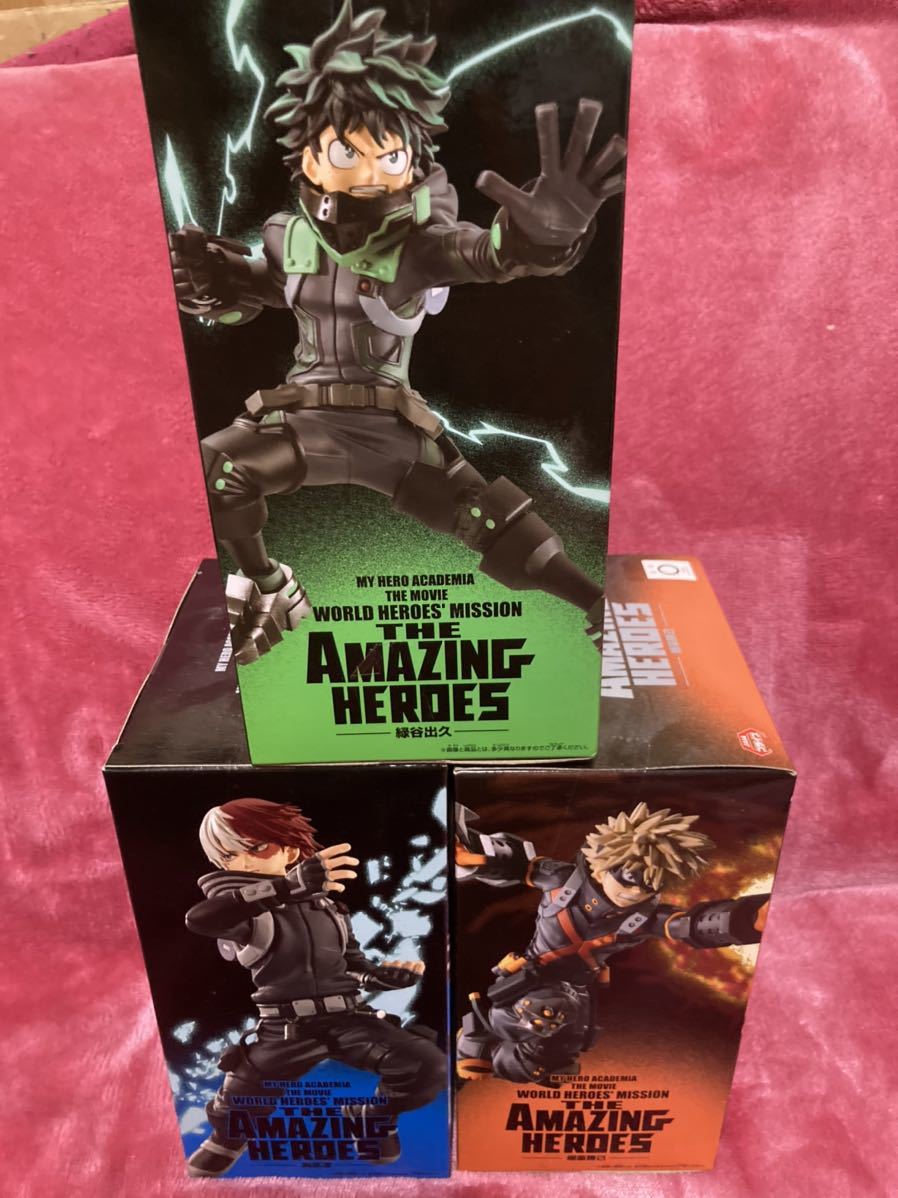 未開封 送料710円〜　僕のヒーローアカデミア　THE MOVE WORLD HEROES mission amazing 爆豪勝己　緑谷出久　轟焦凍　フィギュア　セット_画像4