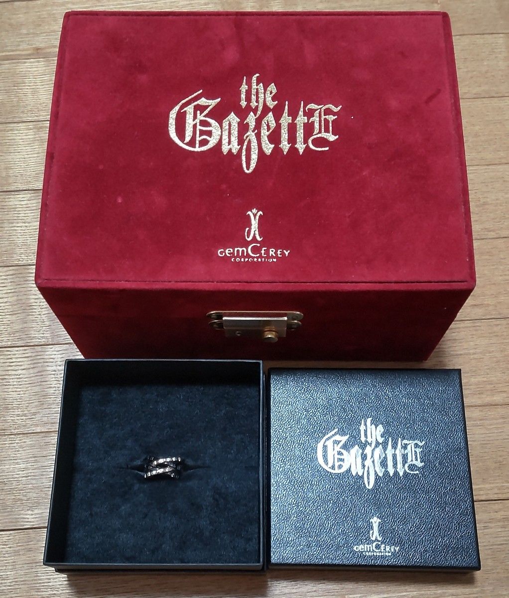 the GazettE×ジェムケリー 葵デザインリング 非売品ジュエリーボックス