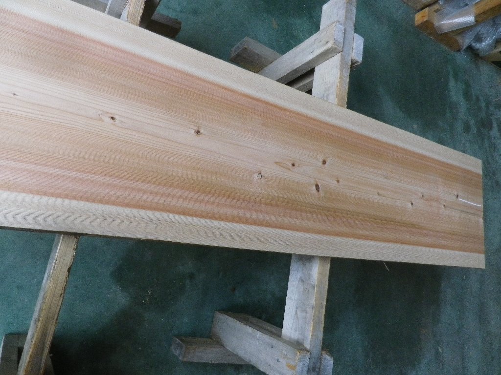 長248*幅46-48*厚4.4 杉246の木材木工材,一枚板自然木無垢材ＤＩＹ テーブル天板 スギの画像5