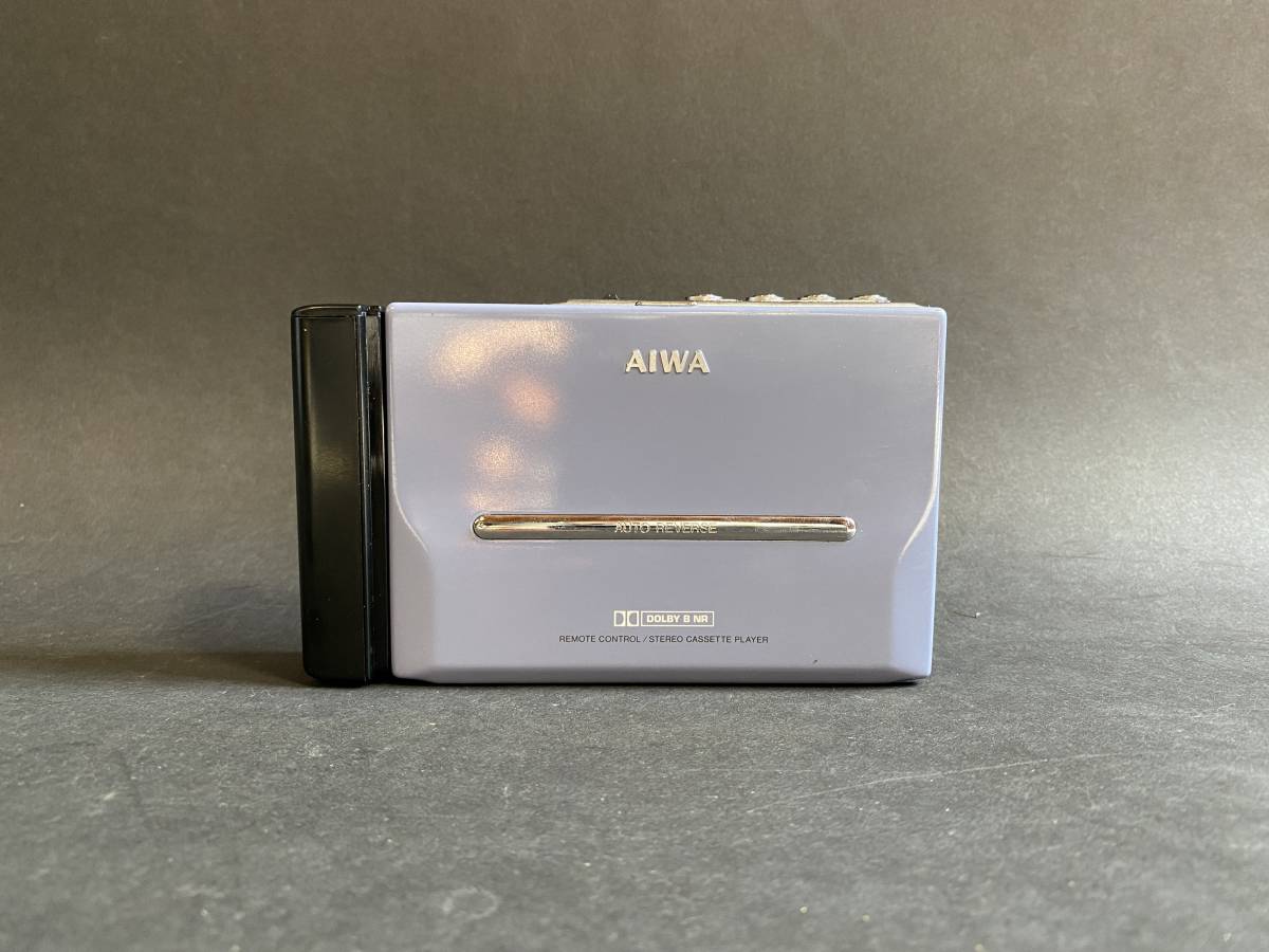 AI1 通電確認済 AIWA HS-PL55 ステレオカセットプレーヤー オーディオ カセットテープ レトロ ビンテージ コレクション アイワ ポータブル_画像1