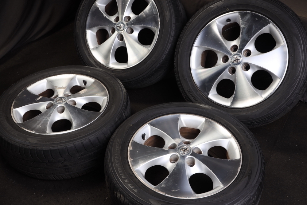 ☆バリ山 225/55R17 トヨタ純正アルミ 国産TOYO TRANPATH MPZ 2020年製