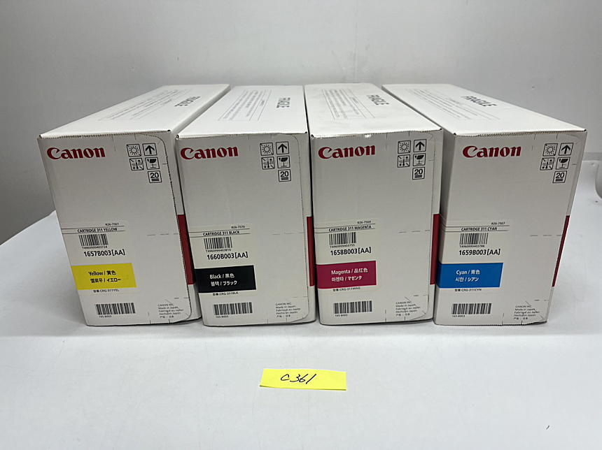 C-361[ новый товар ] Canon CANON GENUINE картридж 311 K/C/M/Y черный / Cyan / пурпурный / желтый 4 цвет 4 шт. комплект оригинальный 2010 год 