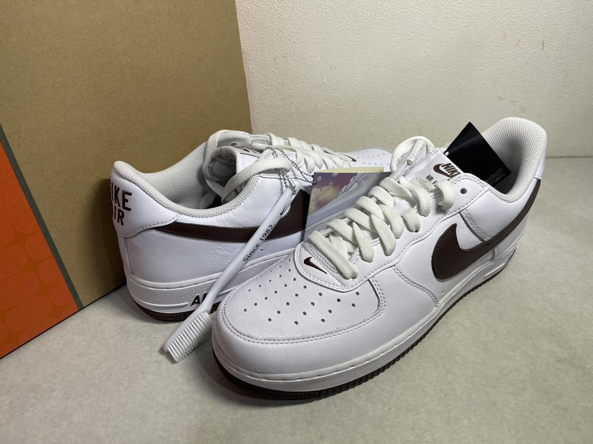 NIKE AIR FORCE 1 LOW RETRO エア フォース1 ロー レトロ WHT x CHOCOLATE US11 国内正規 未使用 DM0576-100_画像1