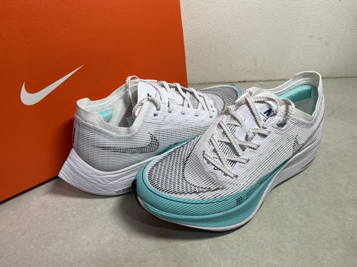 W NIKE VAPORFLY NEXT％2 ウィメンズ ヴェイパーフライ ネクストパーセント2 オーロラグリーン US5.5 国内正規 未使用 CU4123-101_画像1