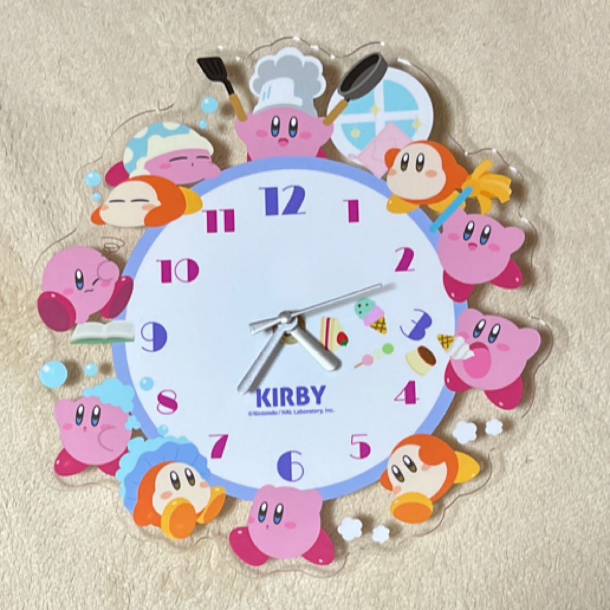 星のカービィ アクリル壁掛け時計 壁掛け時計 電池式 カービィ 星のカービィ アクリル壁掛け時計 壁掛け時計 電池式 カービィ