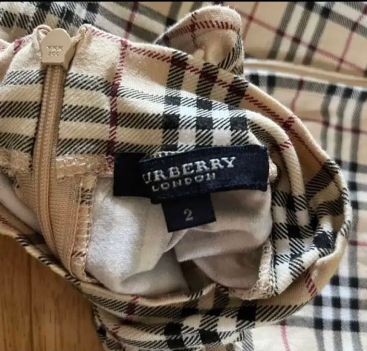 バーバリーロンドン ノースリーブ ノバチェック BURBERRY ミニワンピース トップス 春 夏