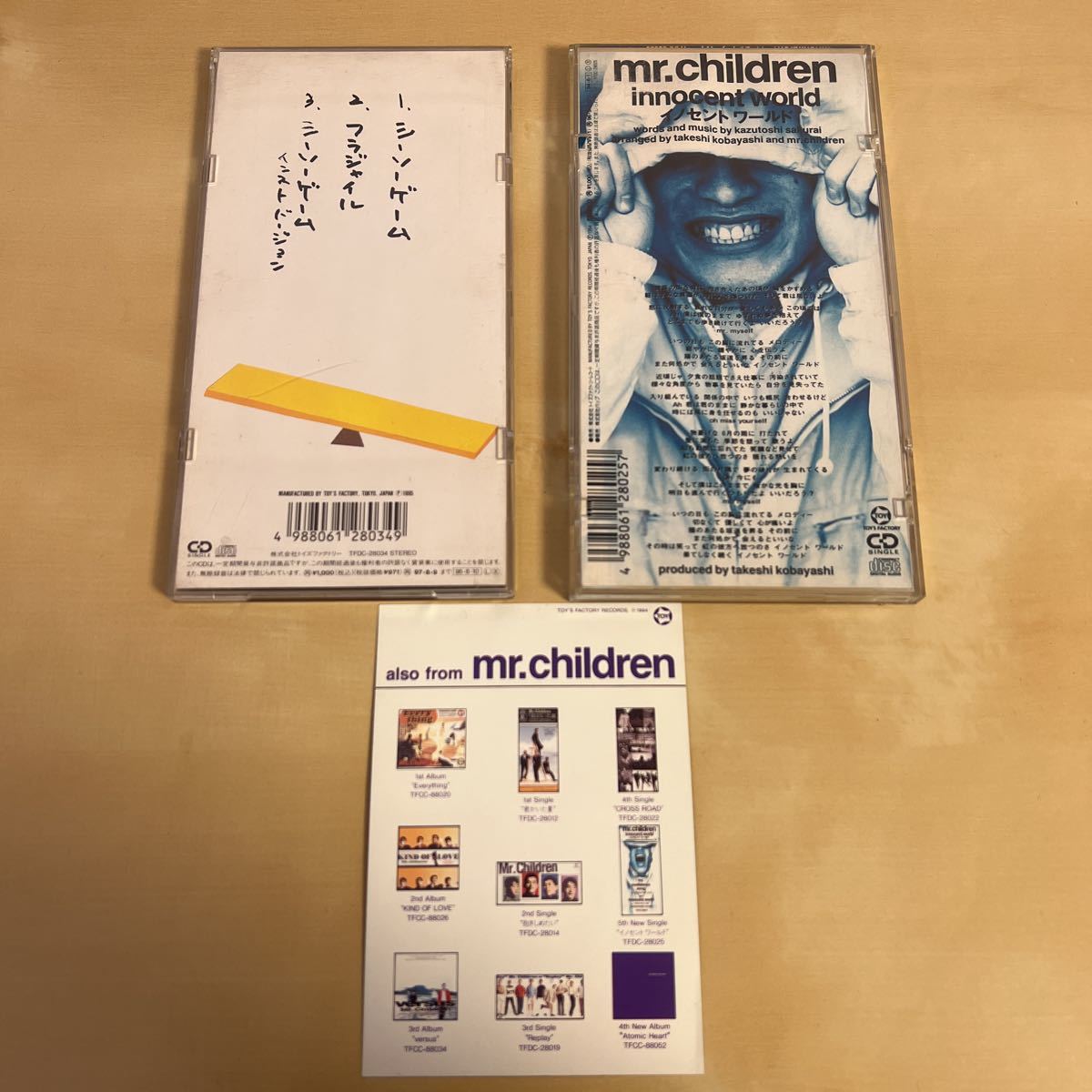 Mr.Children 8cmシングル『シーソーゲーム』『イノセントワールド』ミスターチルドレン　ミスチル_画像4