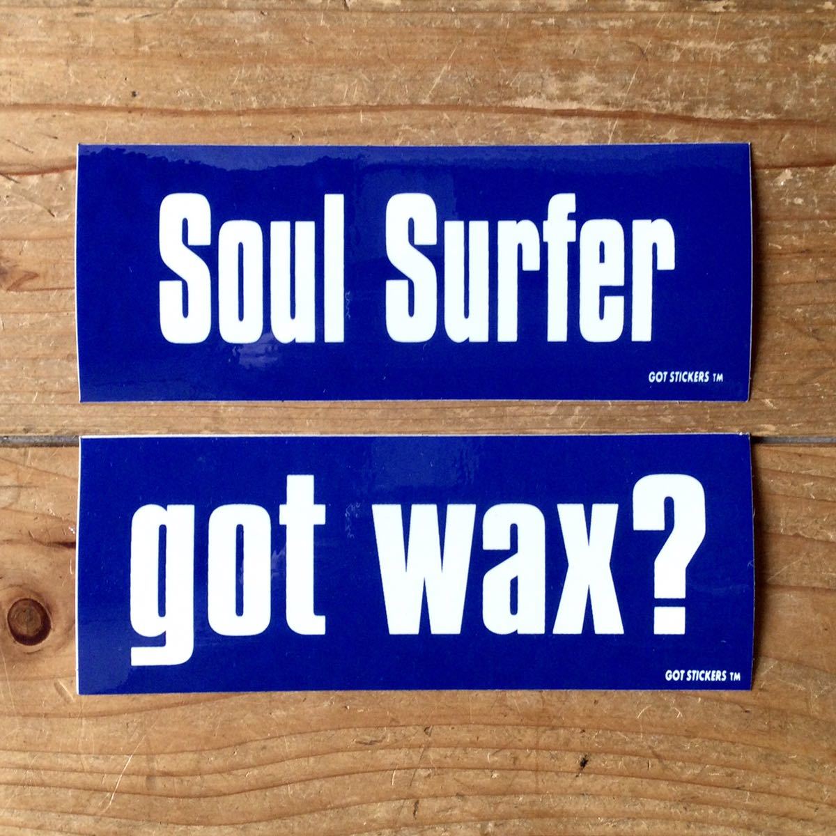 送料無料 GOT STICKERS 2枚 ステッカー サーフィン soul surfer got wax_画像1