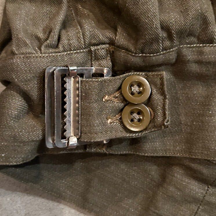 イギリス軍 ビンテージ 50s グリーンデニム バトルドレス 7 アイク