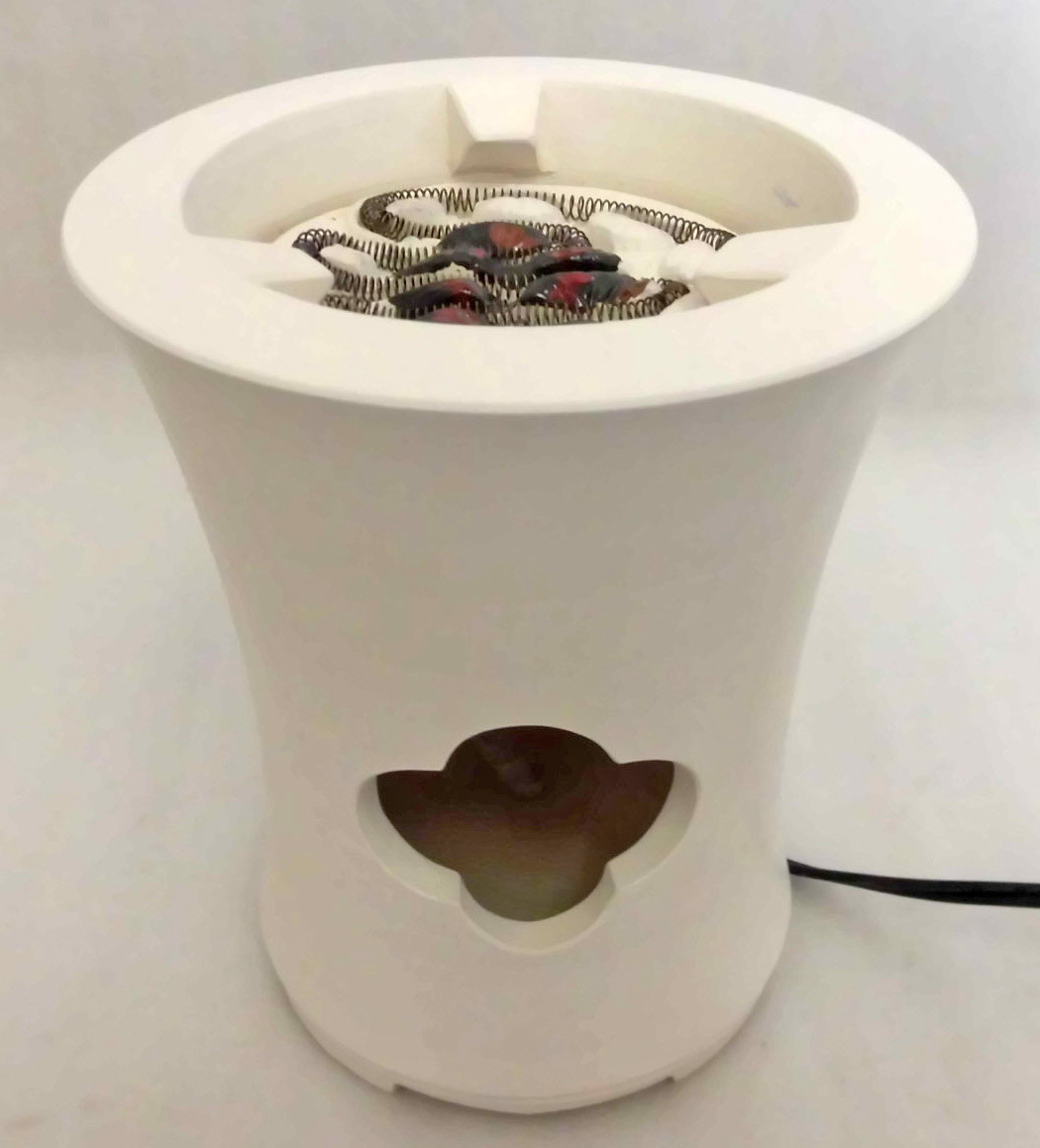 売茶翁印茶道具】白泥電熱(中サイズ)涼炉 加嶋屋特製 煎茶道具 | www