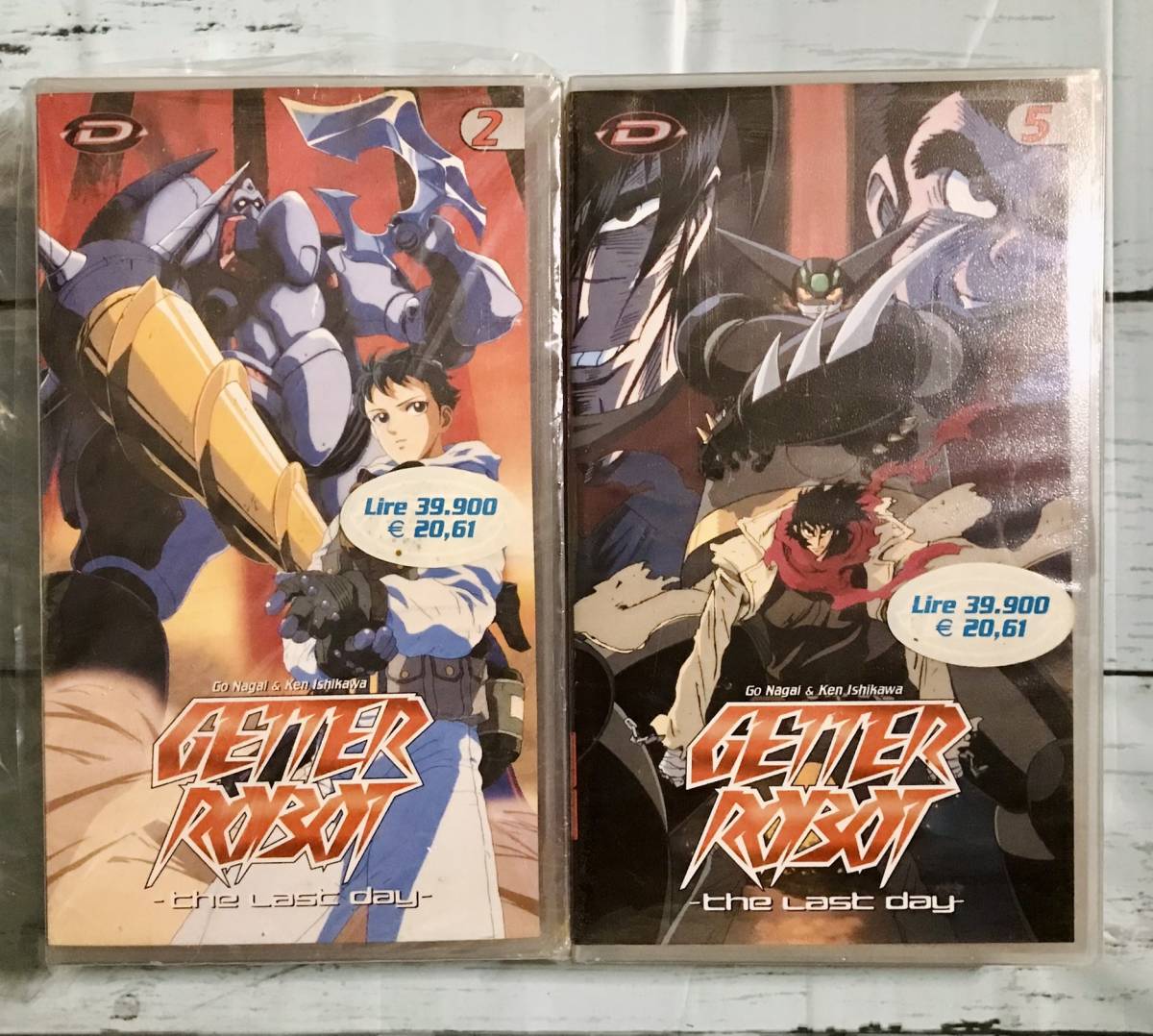 2本セット 未開封 イタリア版 真ゲッターロボ世界最後の日 VHS2巻+5