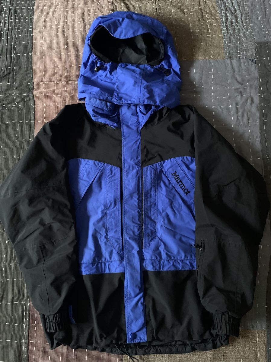 Монетный двор 90-х M Marmot Vintage Mountain Parker Marmot Gore-Tex Gore-Tex Outdoor Нейлоновая куртка