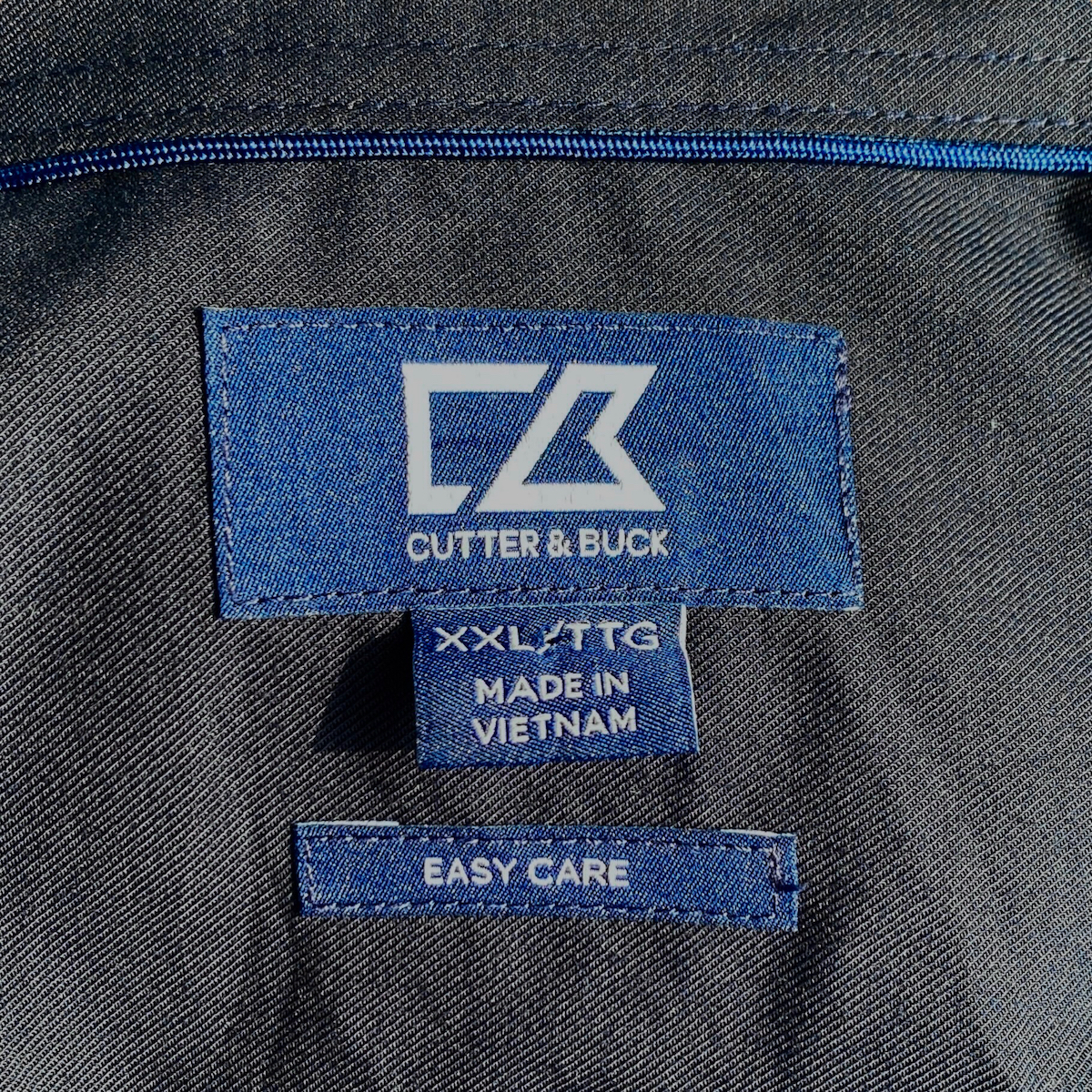 古着 CUTTER&BUCK 長袖 無地 シャツ ビッグサイズ オーバーサイズ 大きいサイズ ビッグシルエット