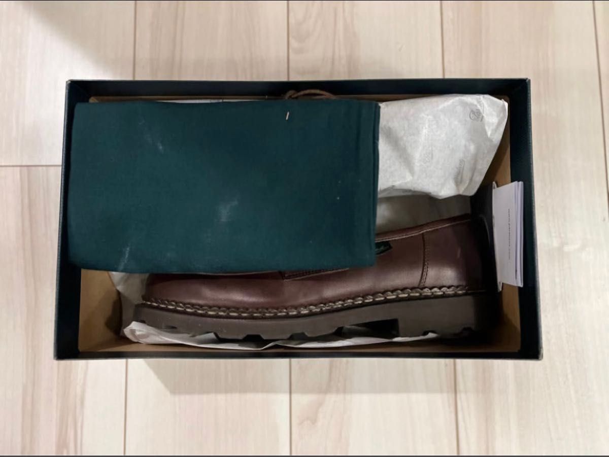 美品 パラブーツ ランス UK8 5 カフェ Paraboot REIMS CAFE 27cm 美品 パラブーツ ランス UK8 5 カフェ Paraboot REIMS CAFE 27cm