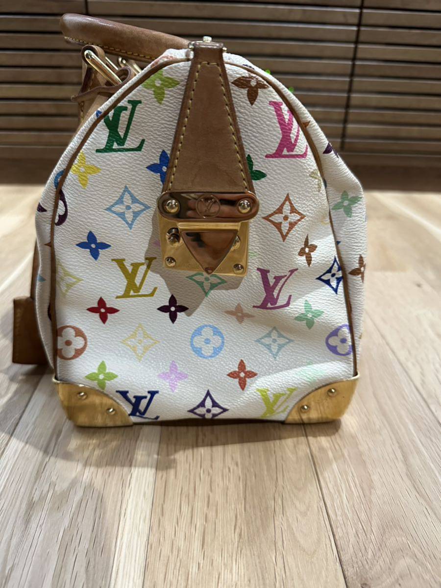 バッグ LOUIS VUITTON マルチカラー スピーディ30 モノグラム ミニ