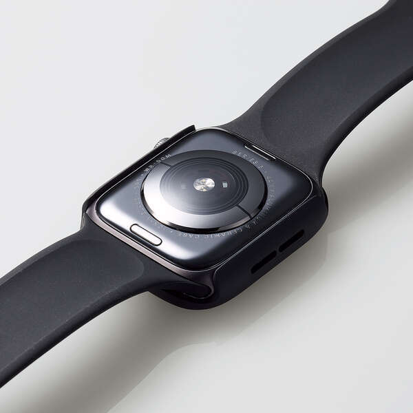 Apple Watch 44mm для полный покрытие кейс поверхность . керамика пальто . был подвергнут Gorilla стекло . поли машина bone-to материалы. 2 -слойный структура : AW-20MFCGOCBK