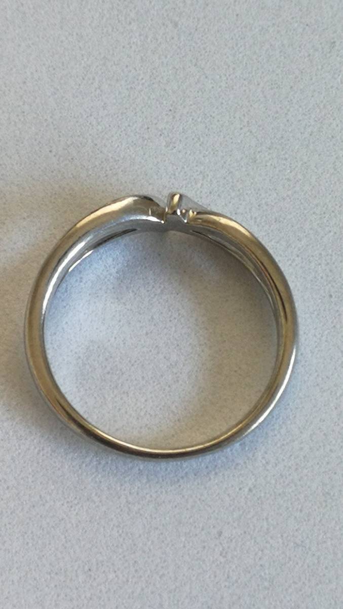送料無料・指輪・Ｐ/Ｓ刻印有り・プラチナシルバー指輪・12 号の画像3