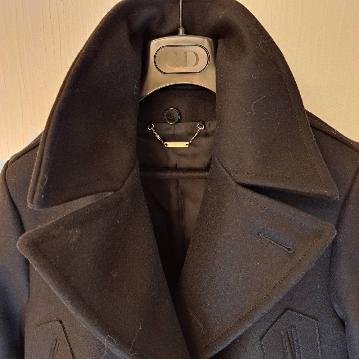 人気カラーの GIVENCHY /メンズ/ ピーコート/黒/サイズ36/未使用 L