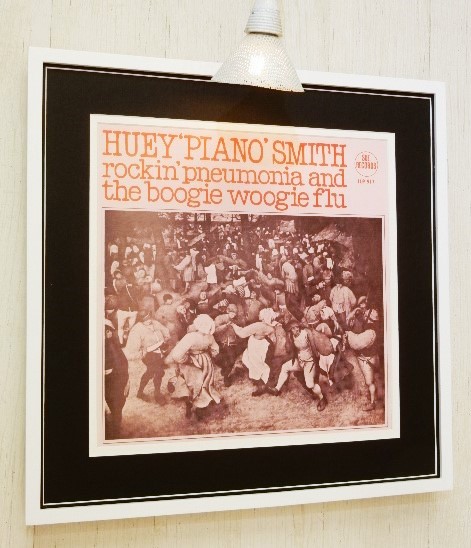 ヒューイ・ピアノ・スミス /UK・LPジャケ・ポスター 額装/Huey Piano Smith & His Clowns/飾る音楽/ガンボアート/ブリューゲル/Bruegel_画像8