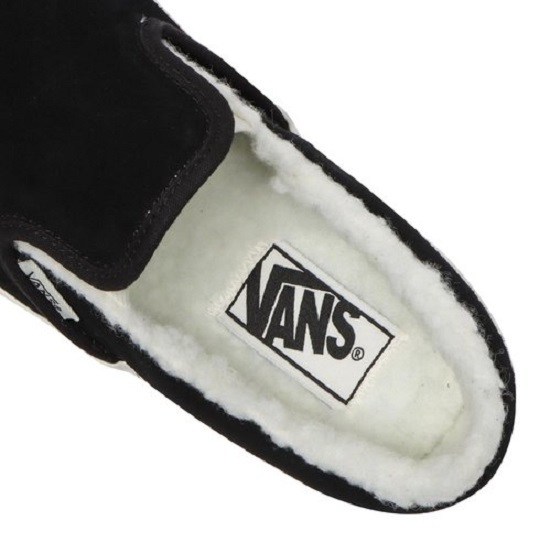 バンズ 23.5㎝ クラシック スリップオン ブラック Classic Slip-On ヴァンズ スエード ボア スリッポン US5.5_画像10