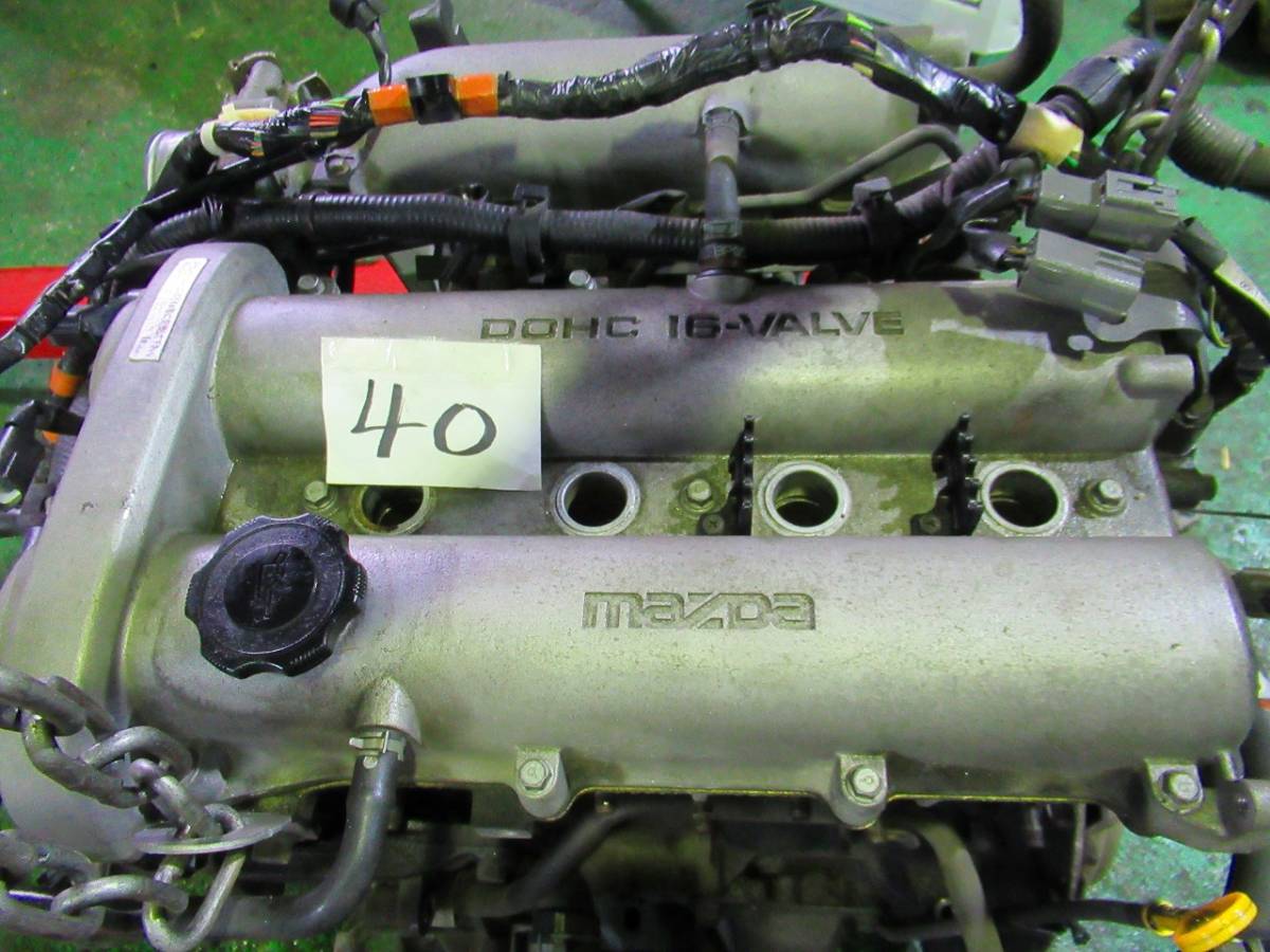 NB6C　マツダ　ロードスター　　後期　エンジン　本体　B6　エンジンメンバー　ハーネス　135.230ｋｍ　５MT_画像9