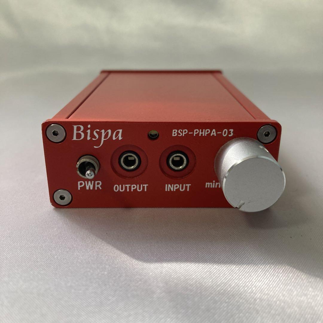 美品 ポータブルヘッドホンアンプ ビスパ BSP PHPA 03R Bispa_画像1