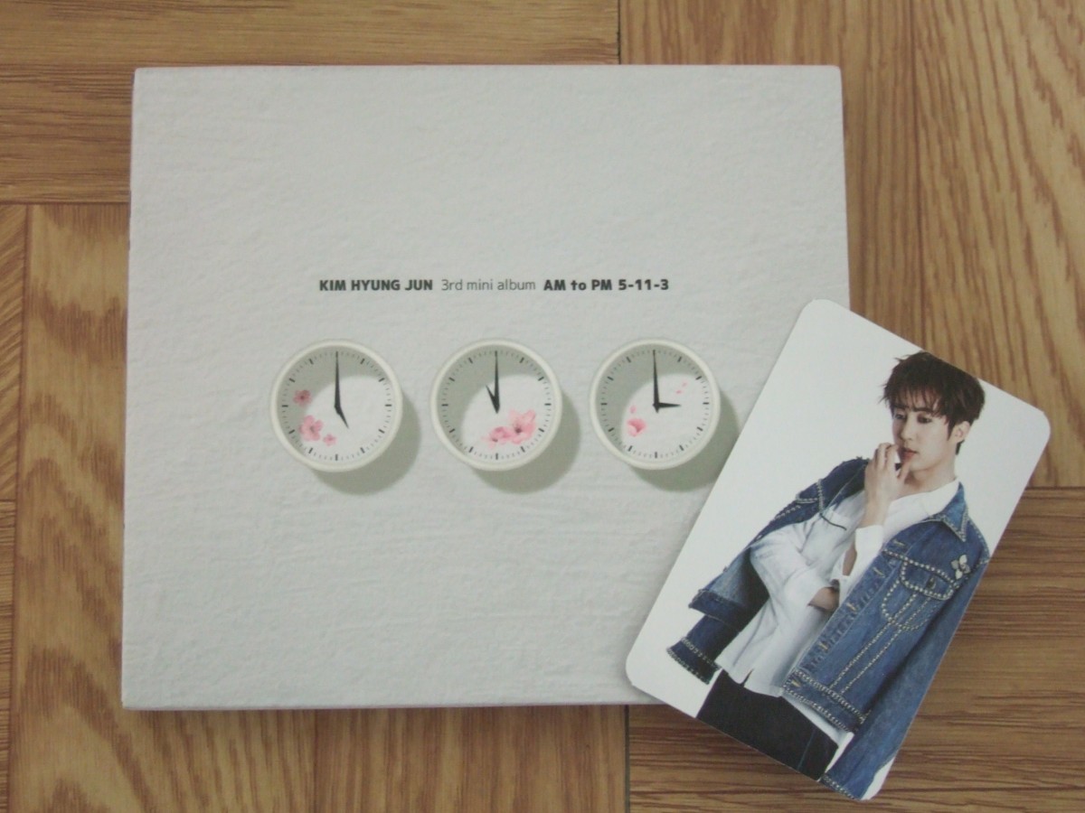 《CD》キム・ヒョンジュン KIM HYUNG (SS501) / AM to PM 5-11-3 日本語バージョン カード付き　韓国盤_画像1