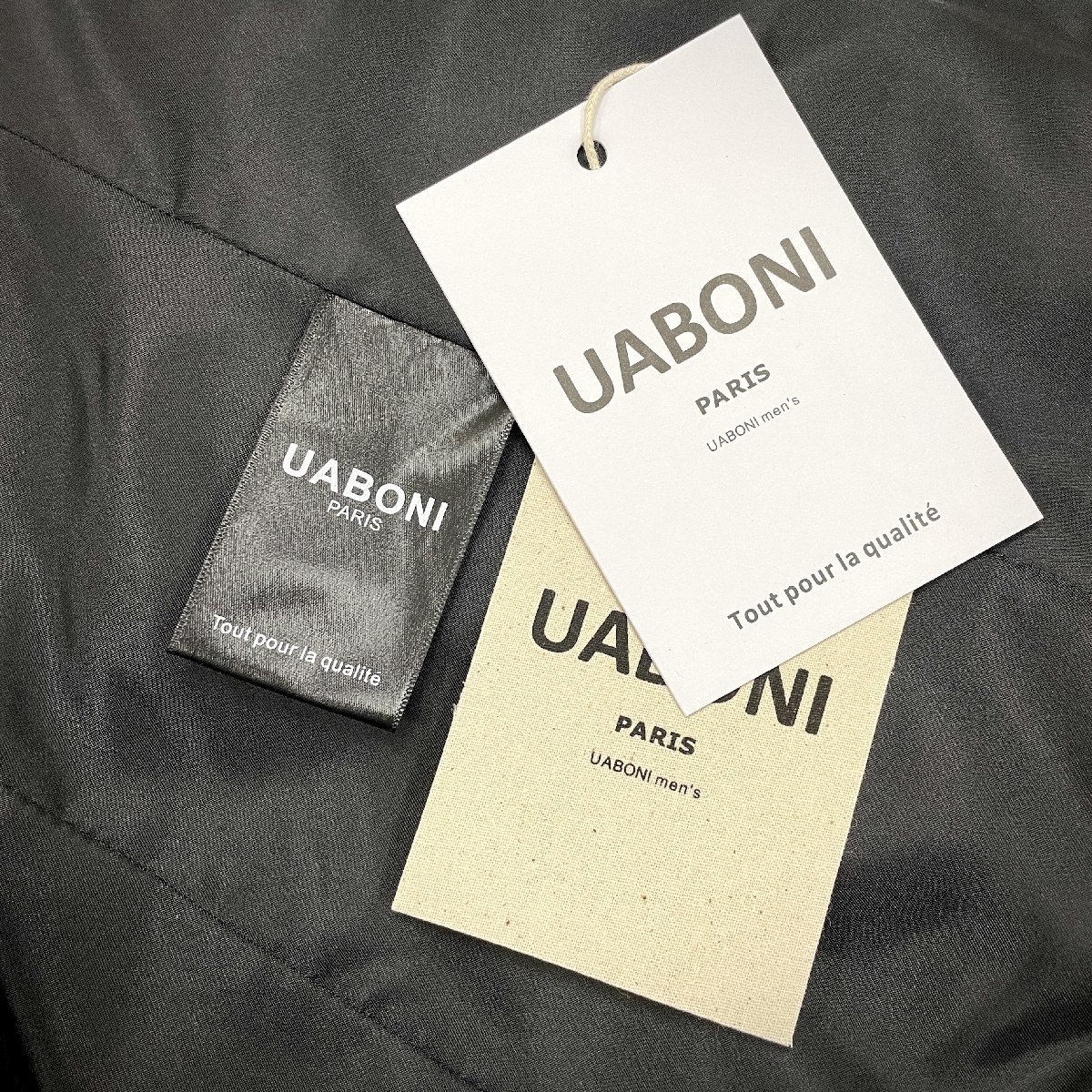 最上級EU製＆定価7万◆UABONI*Paris*ユアボニ*テーラードジャケット*フランス*パリ発◆カシミヤ 薄手 ソフト チェック柄 2ボタン 王冠 M/46_画像7