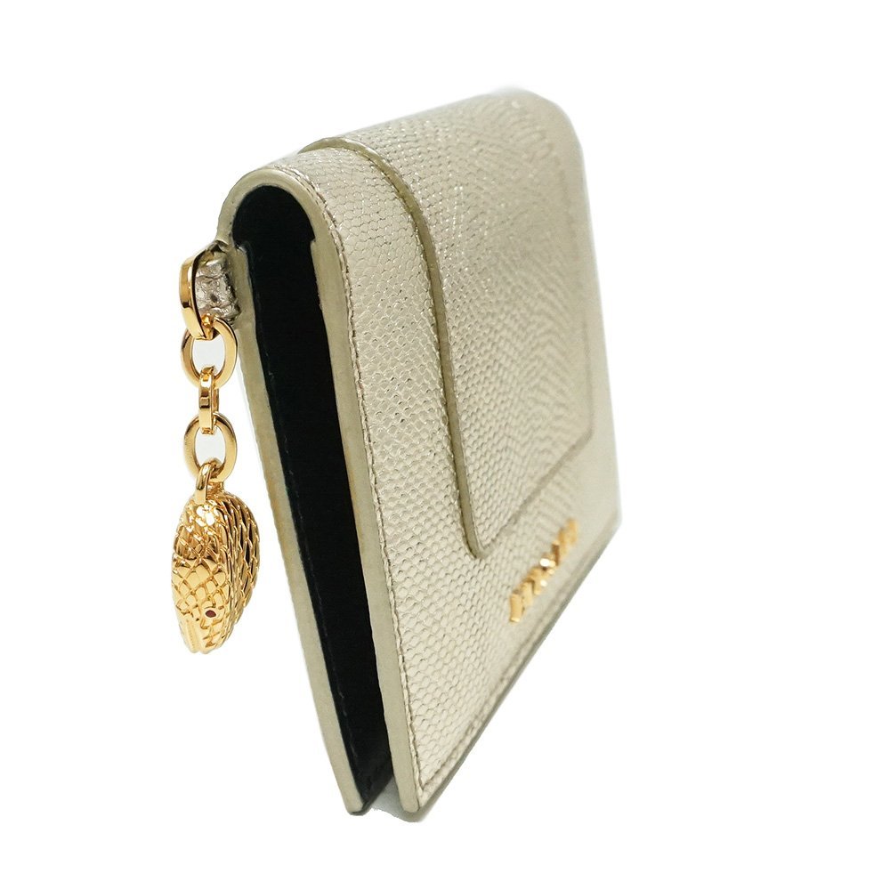 未使用 展示品)ブルガリ BVLGARI カーフ カルングレザー セルペンティ