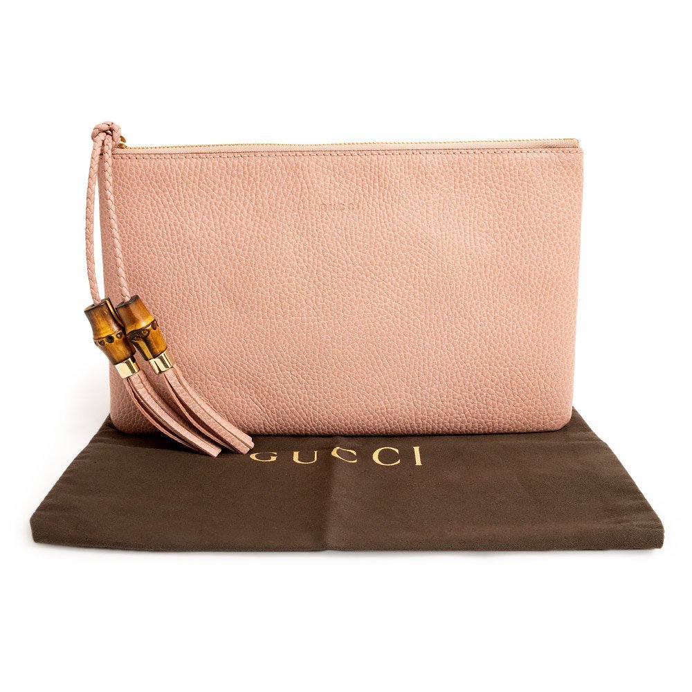 新品・未使用品）グッチ GUCCI レザー バンブー タッセル フリンジ