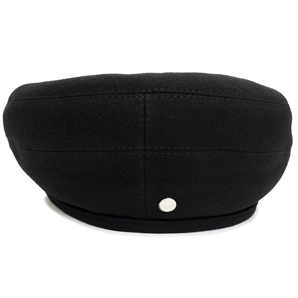 （未使用　展示品）エルメス HERMES サントノーレ ベレー帽 帽子 ハット #57 カシミヤ100％ レーヨン シルク セリエ ブラック 黒