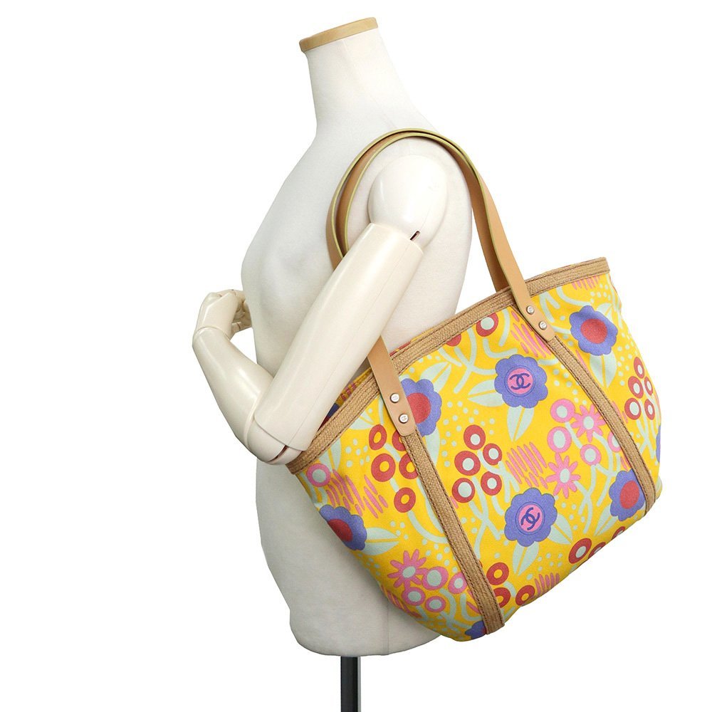 未使用 展示品)シャネル CHANEL ハイサマー トートバッグ フラワー 花
