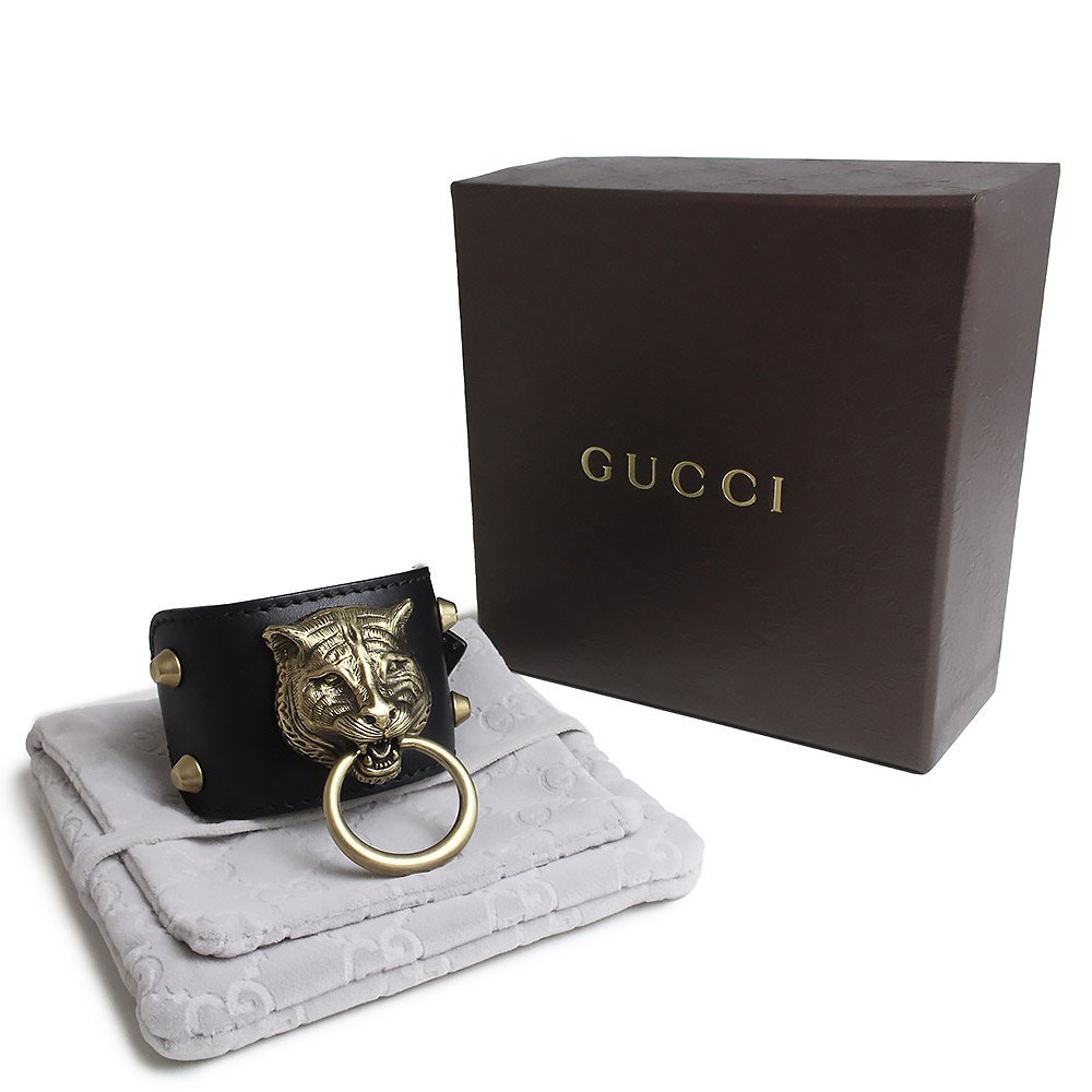 新品・未使用品)グッチ GUCCI キャットヘッド 猫 タイガーヘッド
