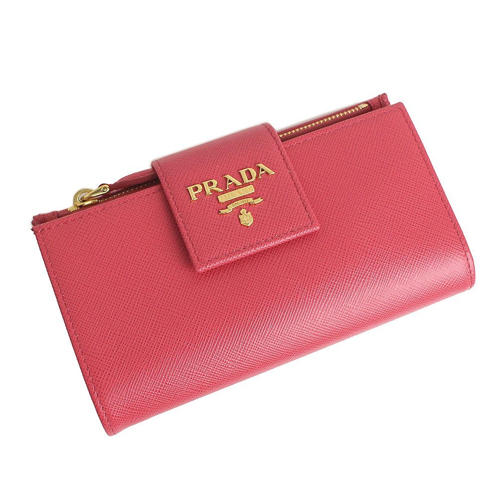 新品・未使用品）プラダ PRADA ミディアムウォレット 二つ折り財布