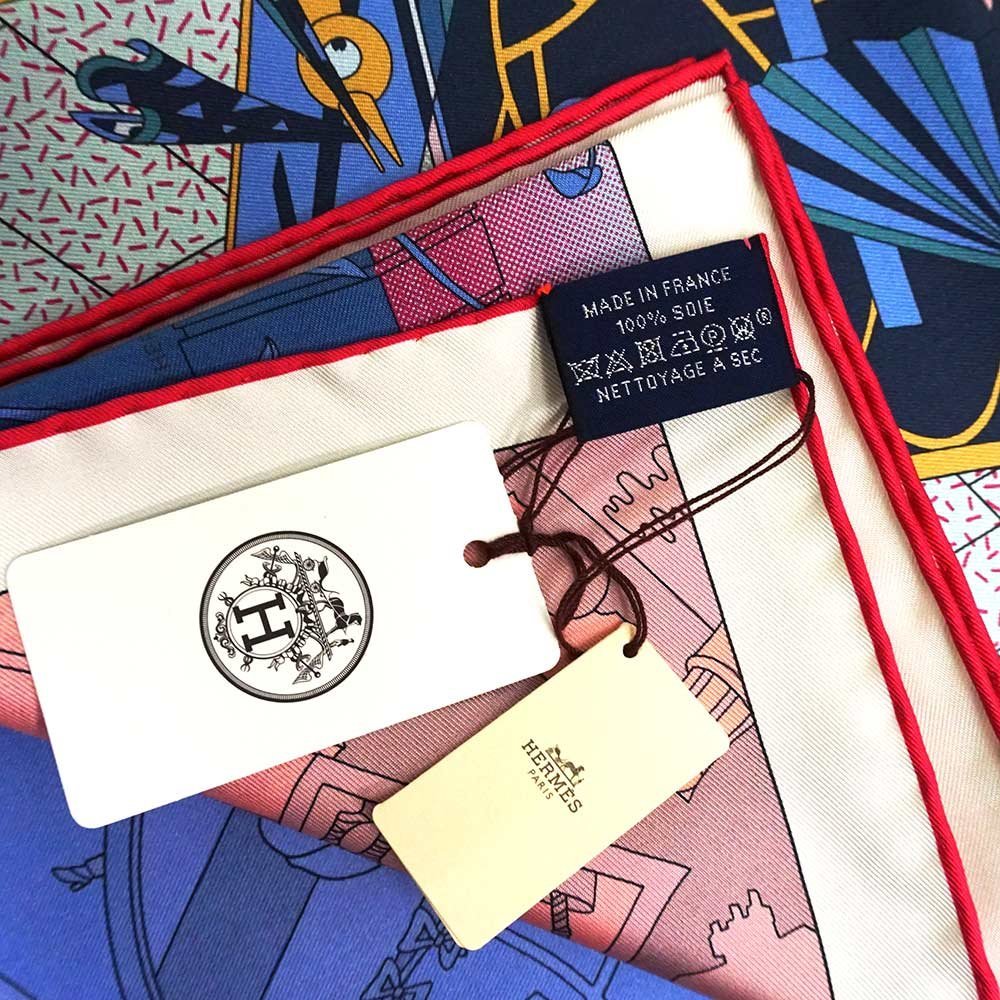新品・未使用品)エルメス HERMES カレ ダブルフェイス 90
